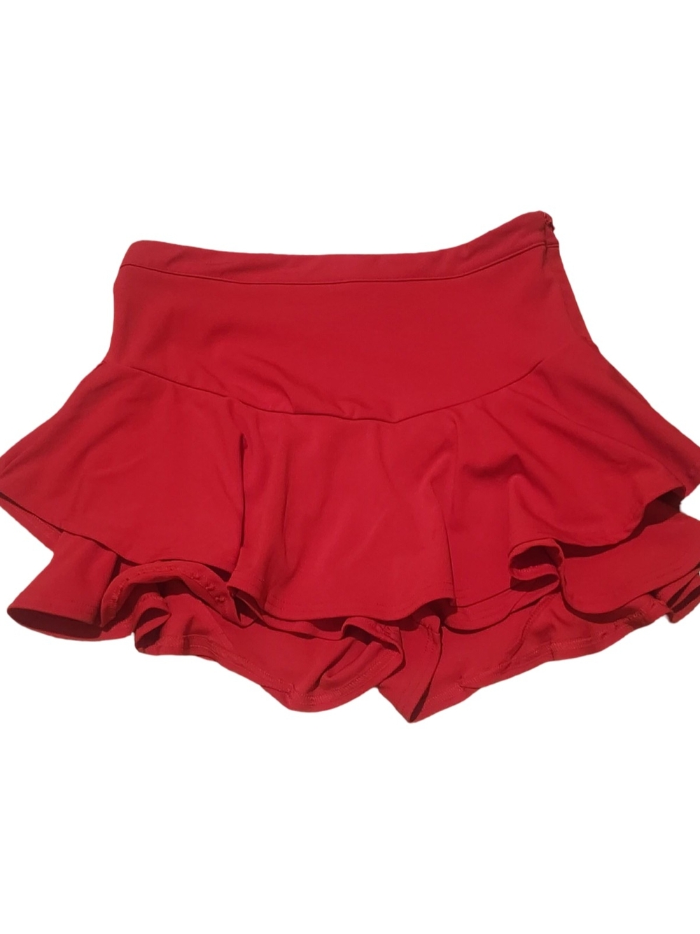 SHEIN Red Ruffle Skort Shorts